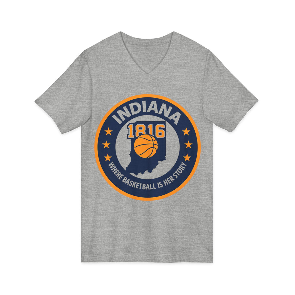 Indiana Basketball V-Neck Tee - Celebrate Your Love for the Game!