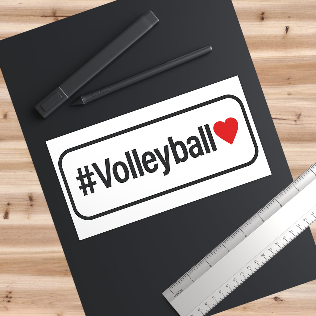 Volleyball Love Bumper Sticker