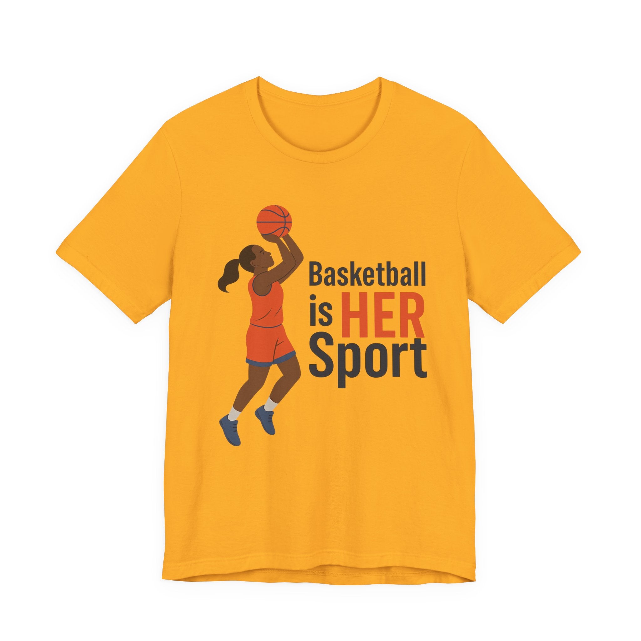 Unisex Sports Tee - Basketball Is Her Sport