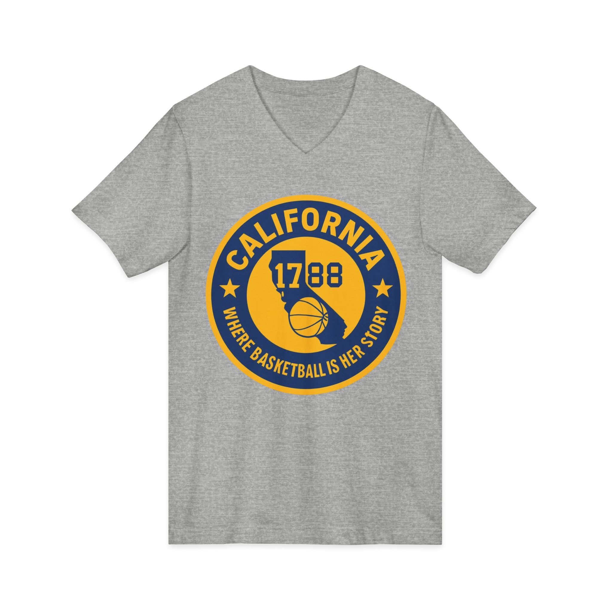 California Basketball V-Neck Tee - Celebrate Your Love for the Game!