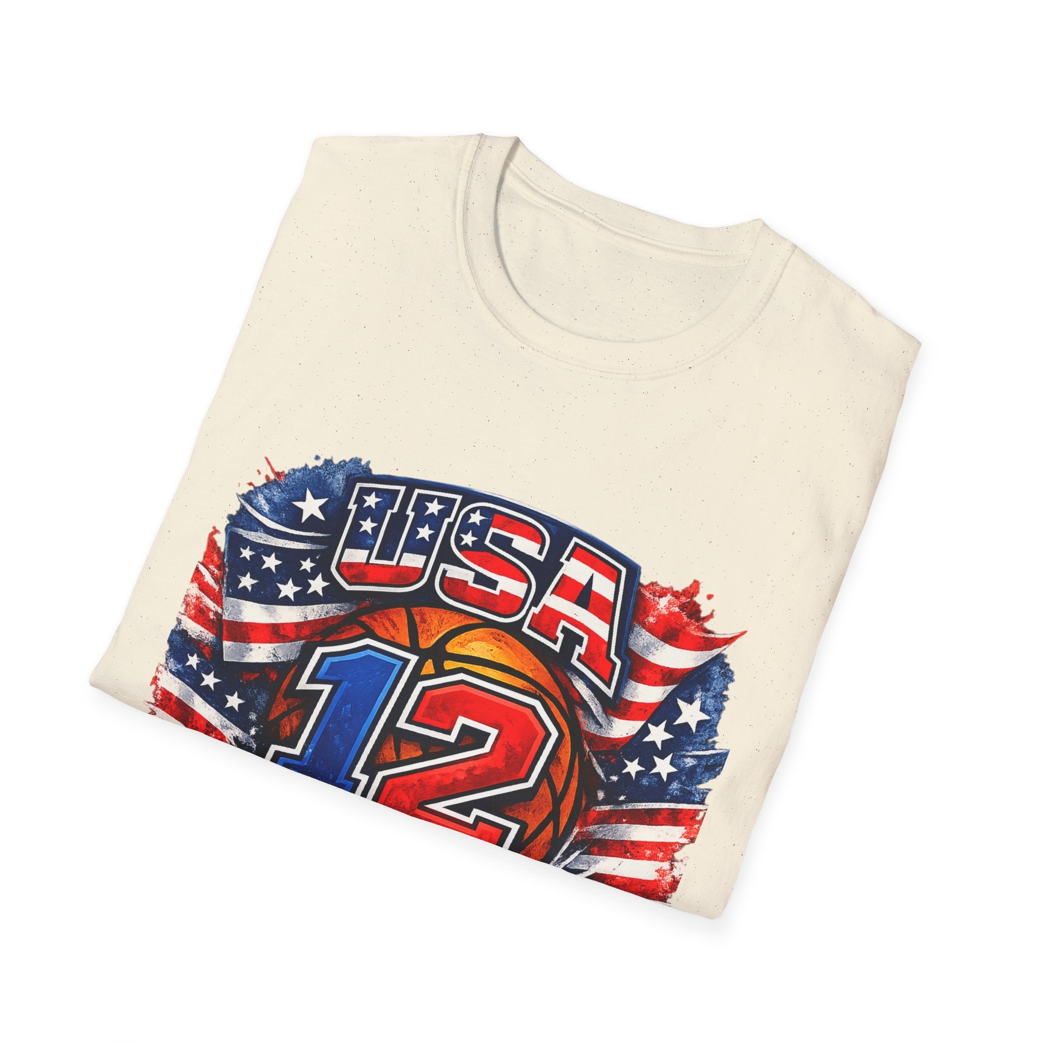 USA Basketball Number 12 Patriotic T-Shirt