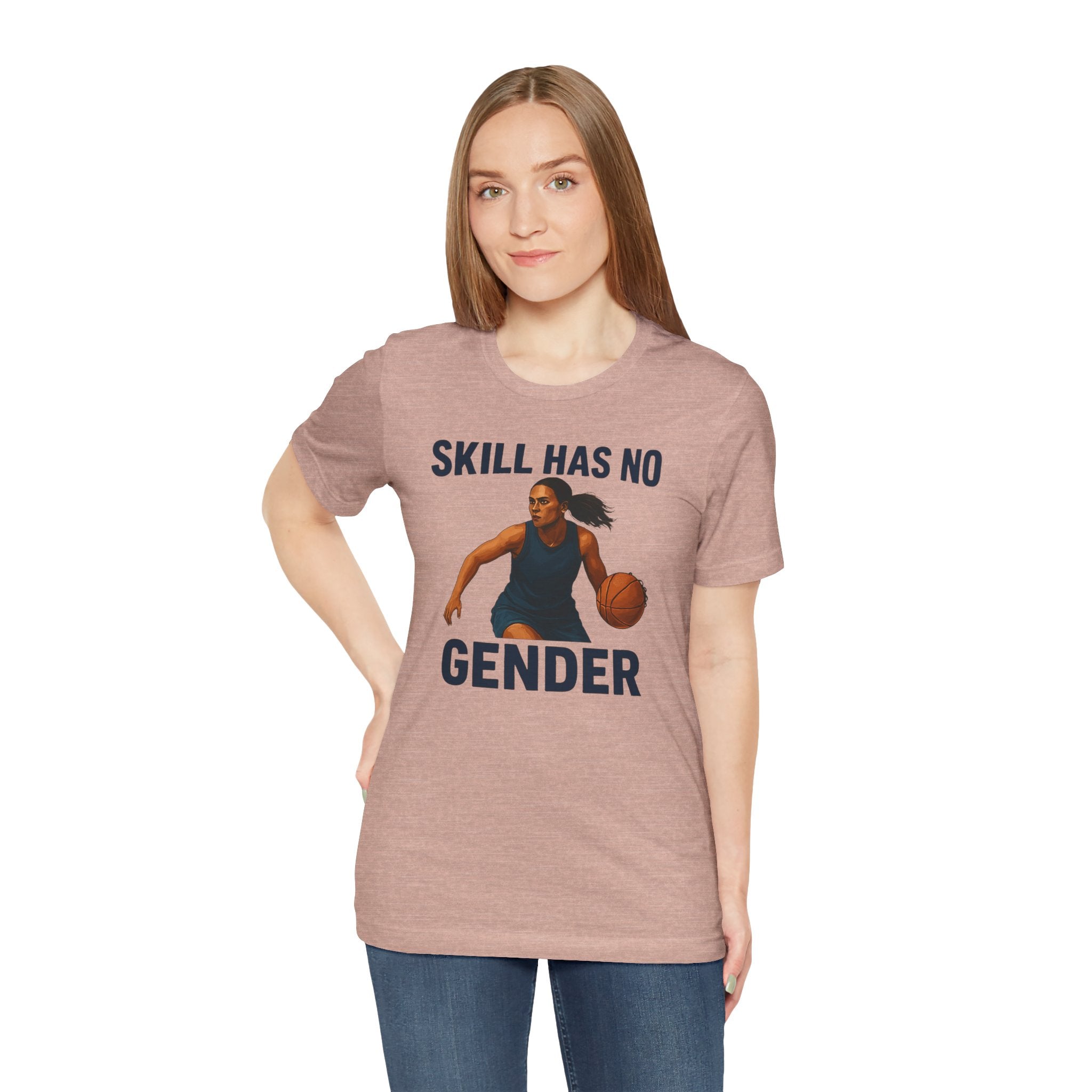 Empowering Basketball Tee - Skill Has No Gender