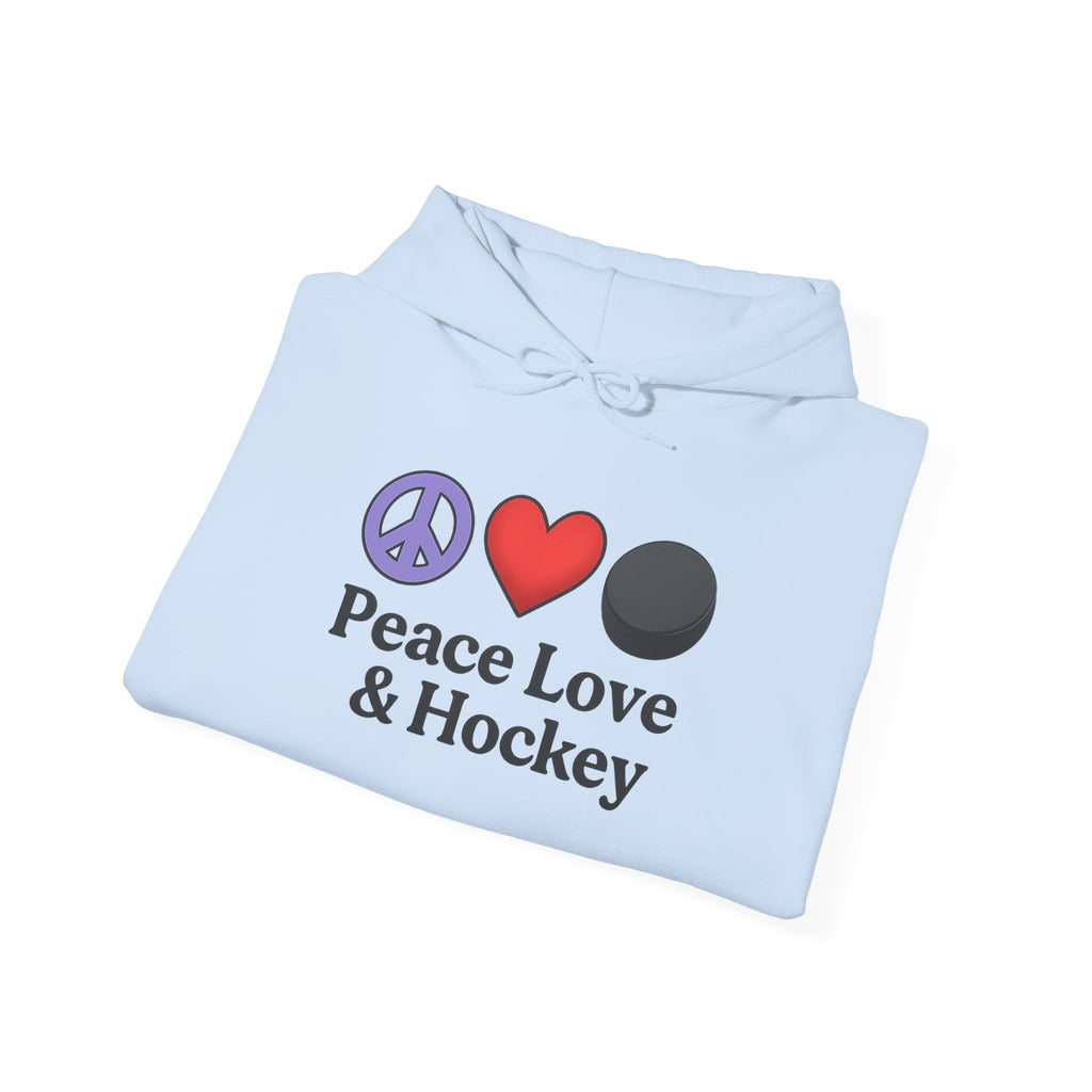 Peace Love & Hockey Hoodie