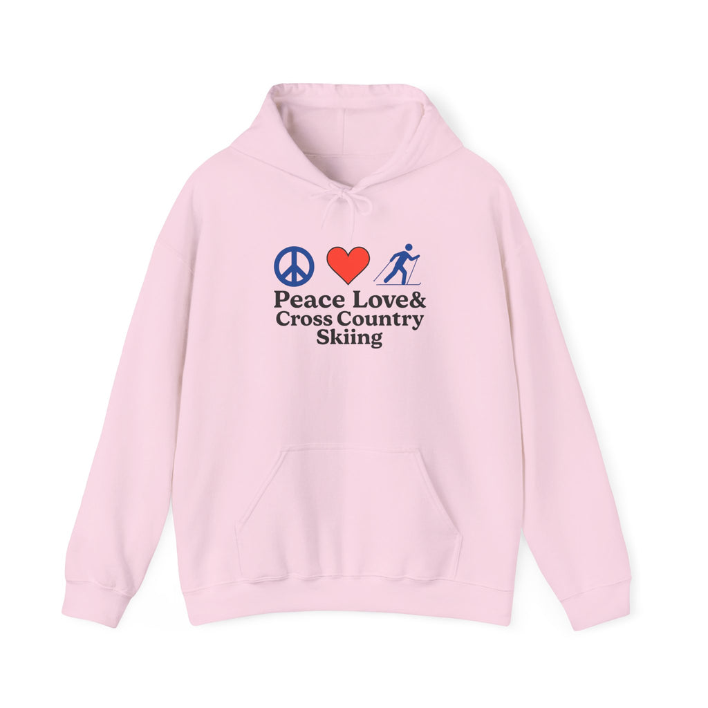 Peace Love & Cross Country Skiing Hoodie
