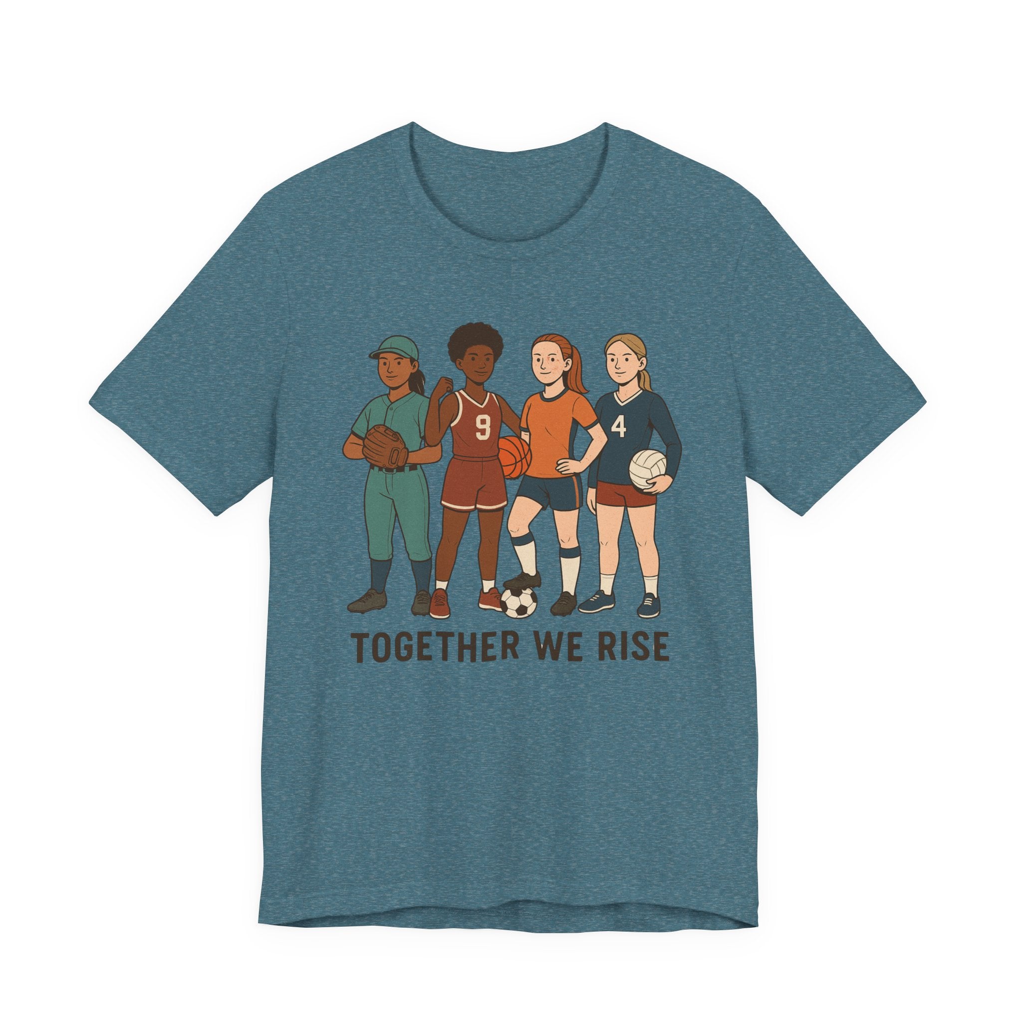 Empowering Together We Rise Tee | Unisex Jersey Short Sleeve T-Shirt