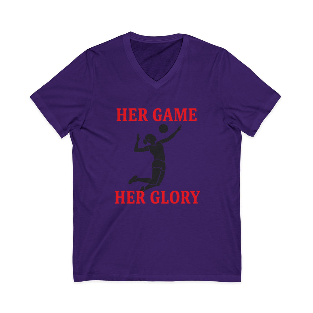 Empowering Volleyball Tee - Her Game, Her Glory