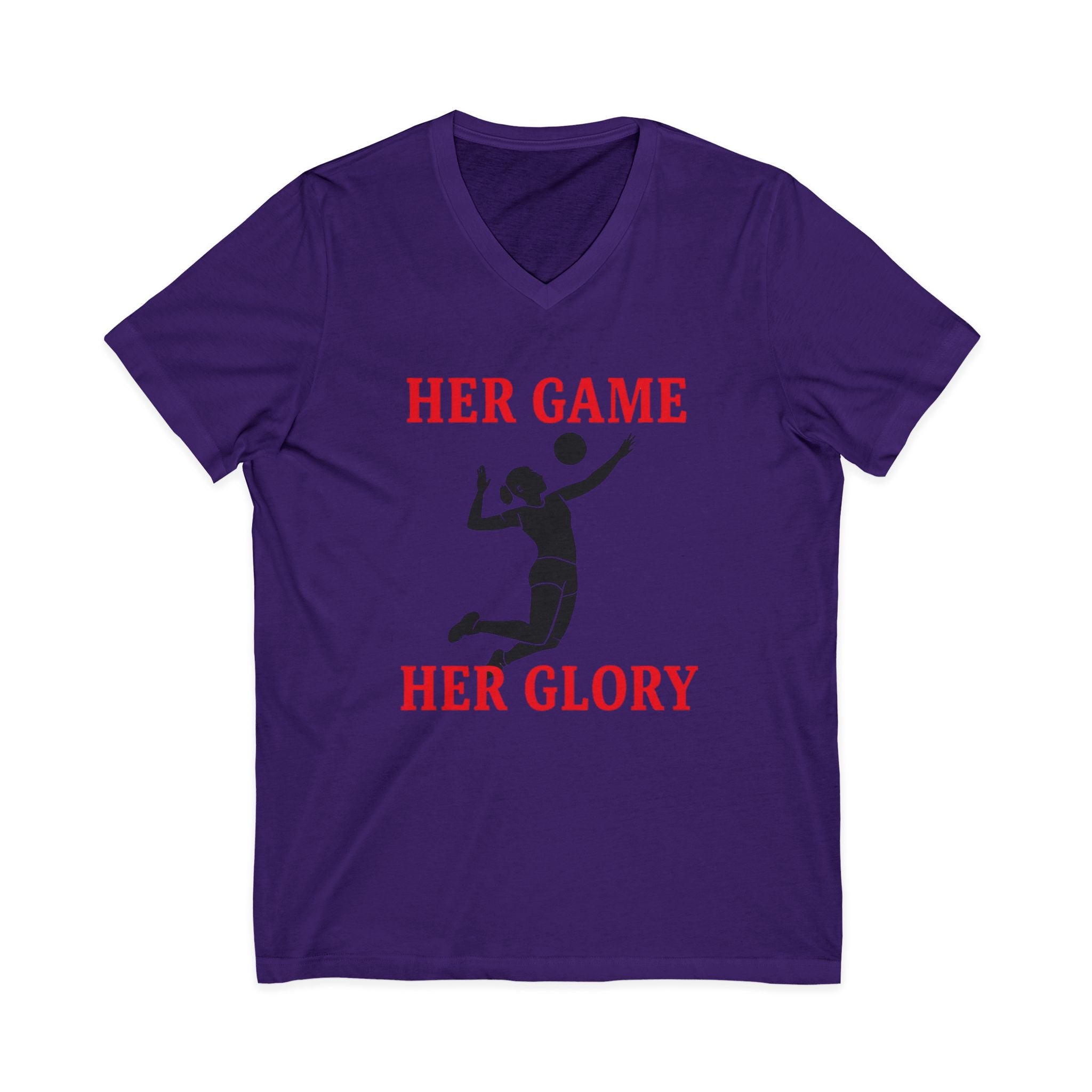 Empowering Volleyball Tee - Her Game, Her Glory