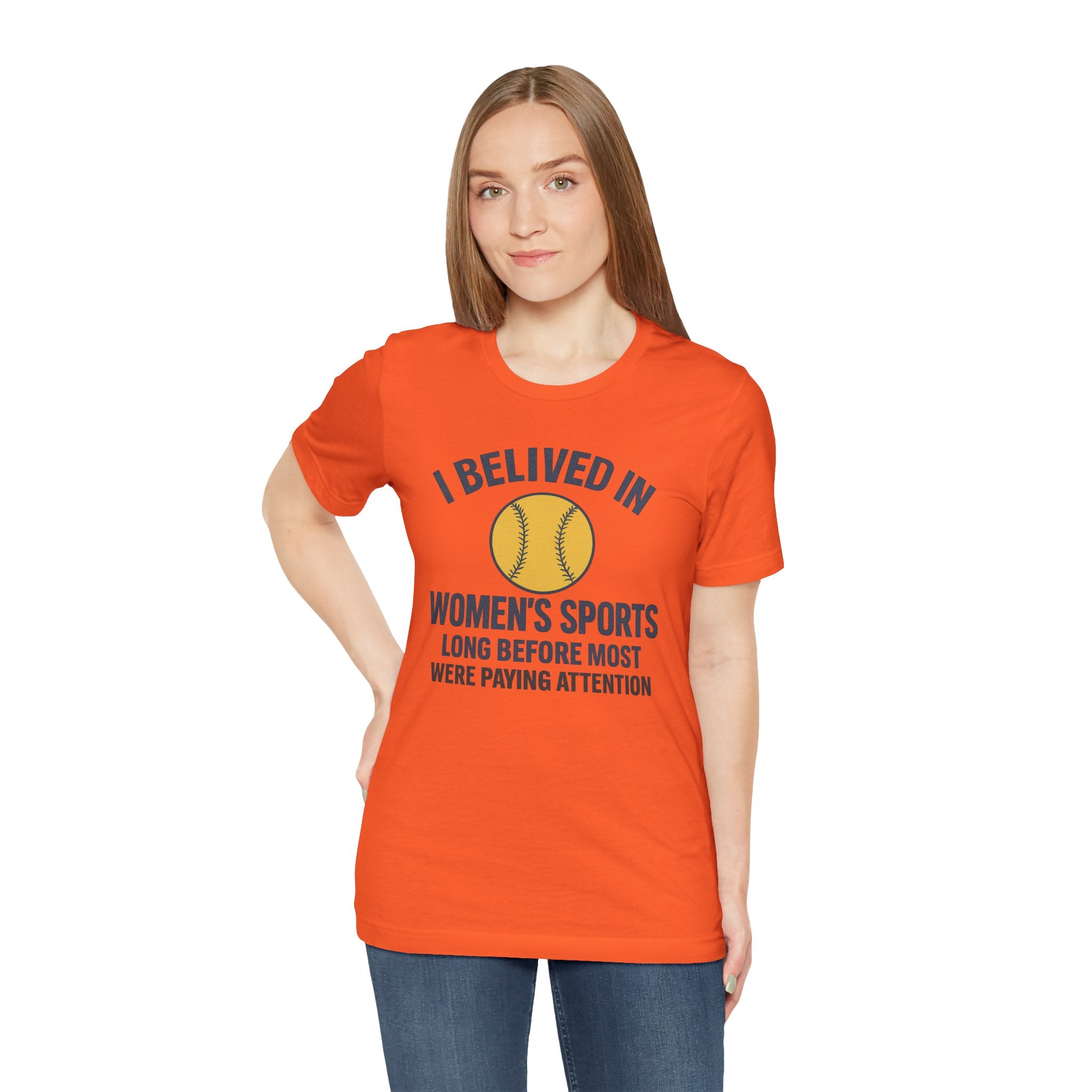 Women's Sports Support Tee - I Believed in Women's Sports