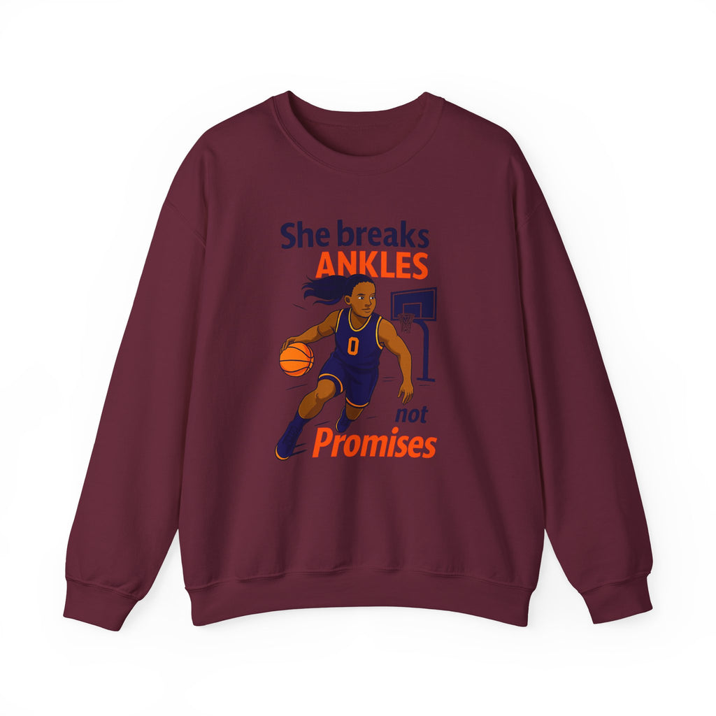 Basketball Sweatshirt, She Breaks Ankles Crewneck