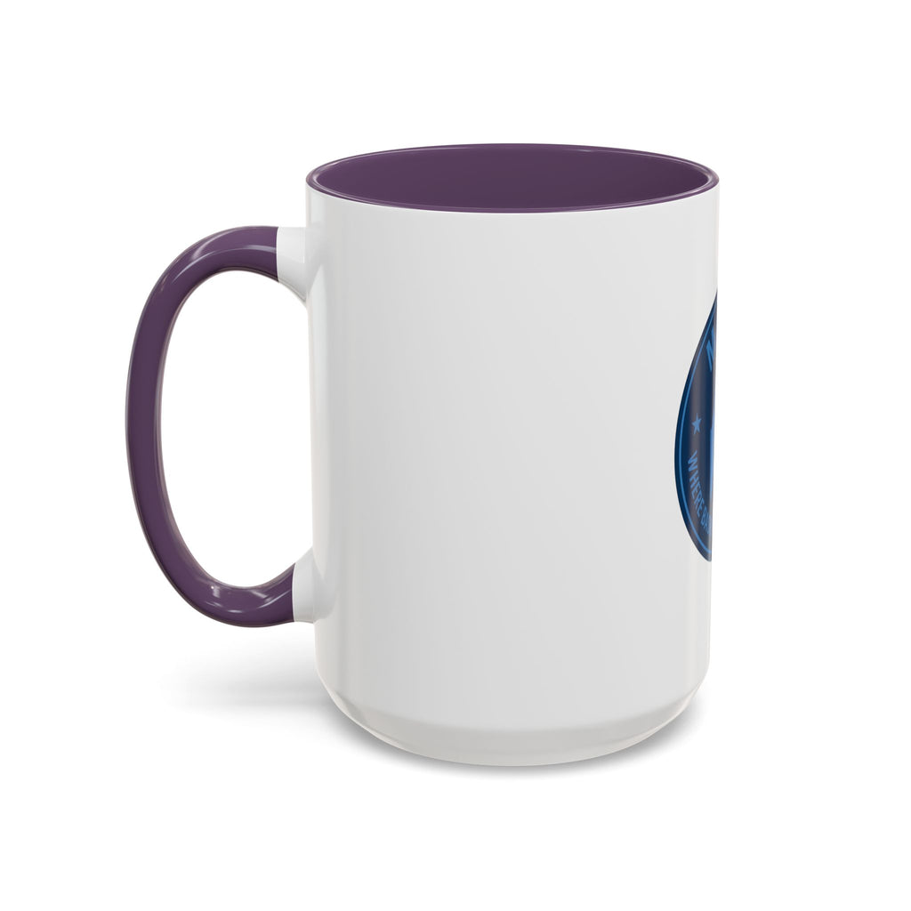 Maine Basketball Mug – 'Where Basketball Is Her Story' Accent Coffee Cup (11/15oz)