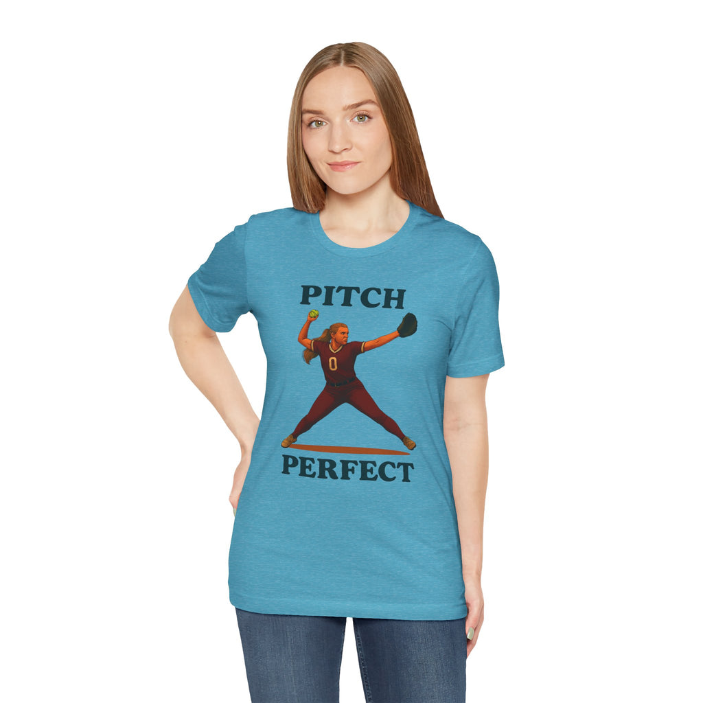 Pitch Perfect Softball Tee, Unisex Jersey T-Shirt