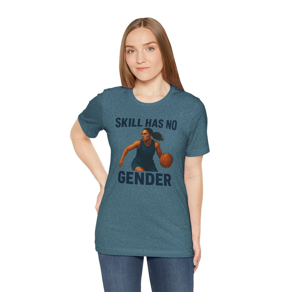 Empowering Basketball Tee - Skill Has No Gender