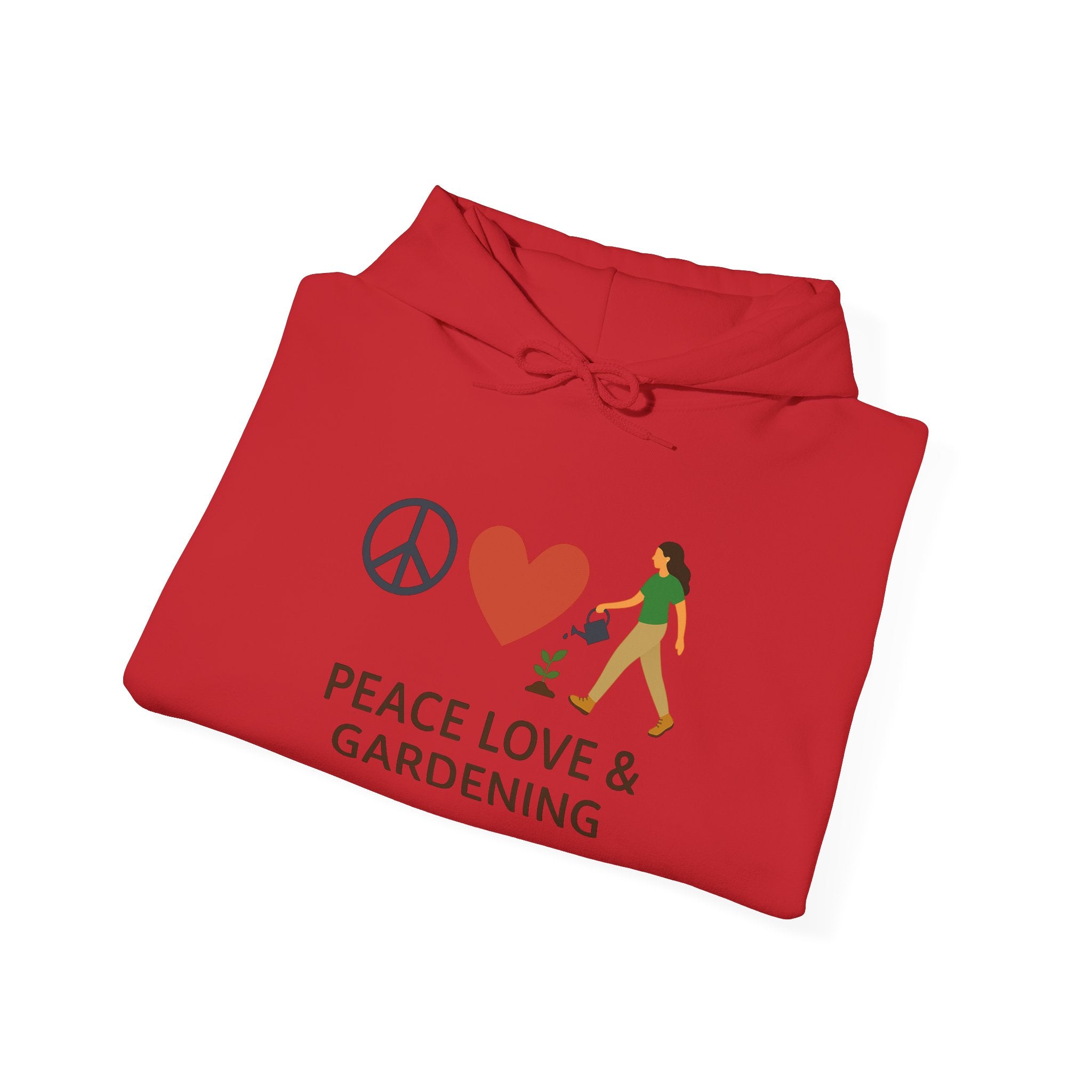 Gardening Hoodie – “Peace, Love & Gardening”