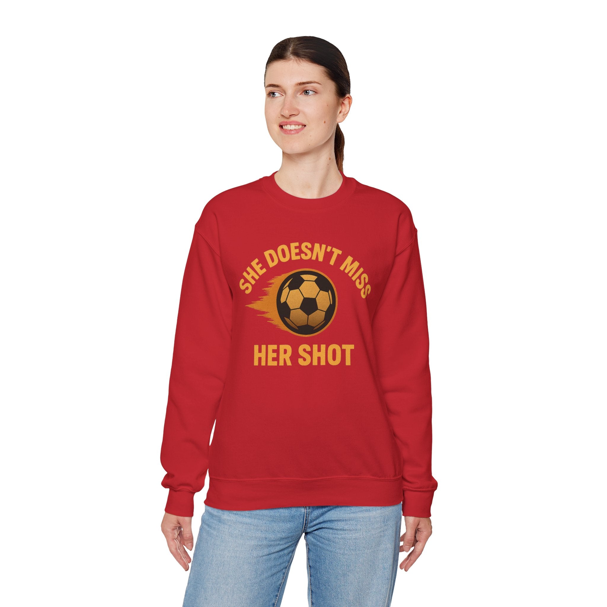 She Doesn't Miss Her Short Sweatshirt, Unisex Crewneck