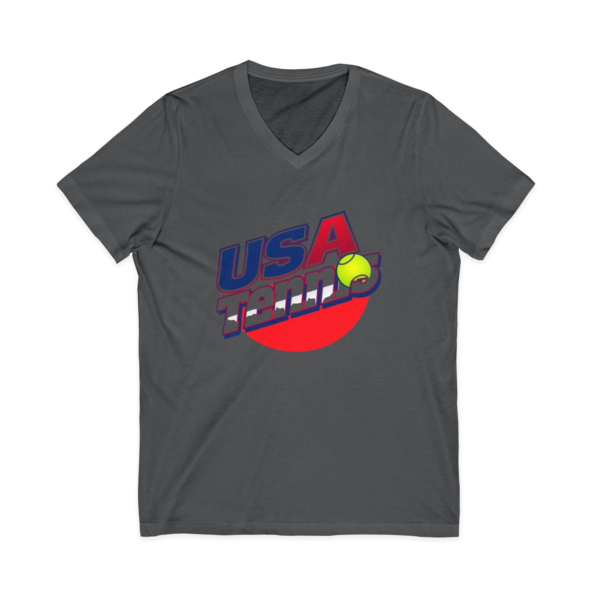 USA Tennis V-Neck Tee for Sports Enthusiasts