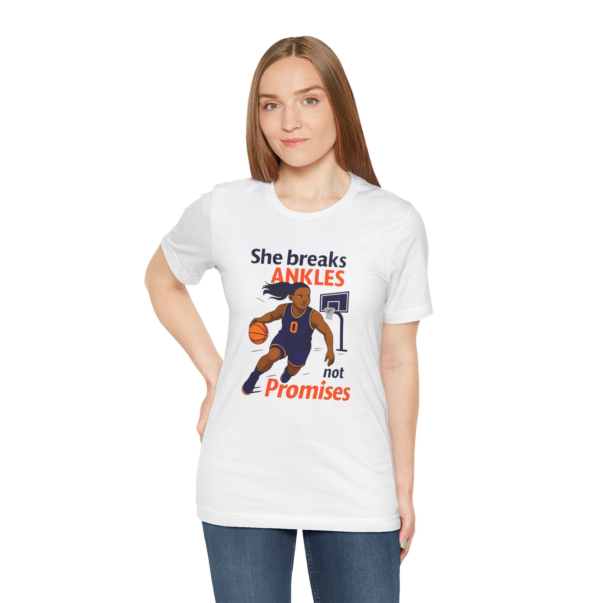Women's Sports Support Tee - She Breaks Ankle Women's Sports