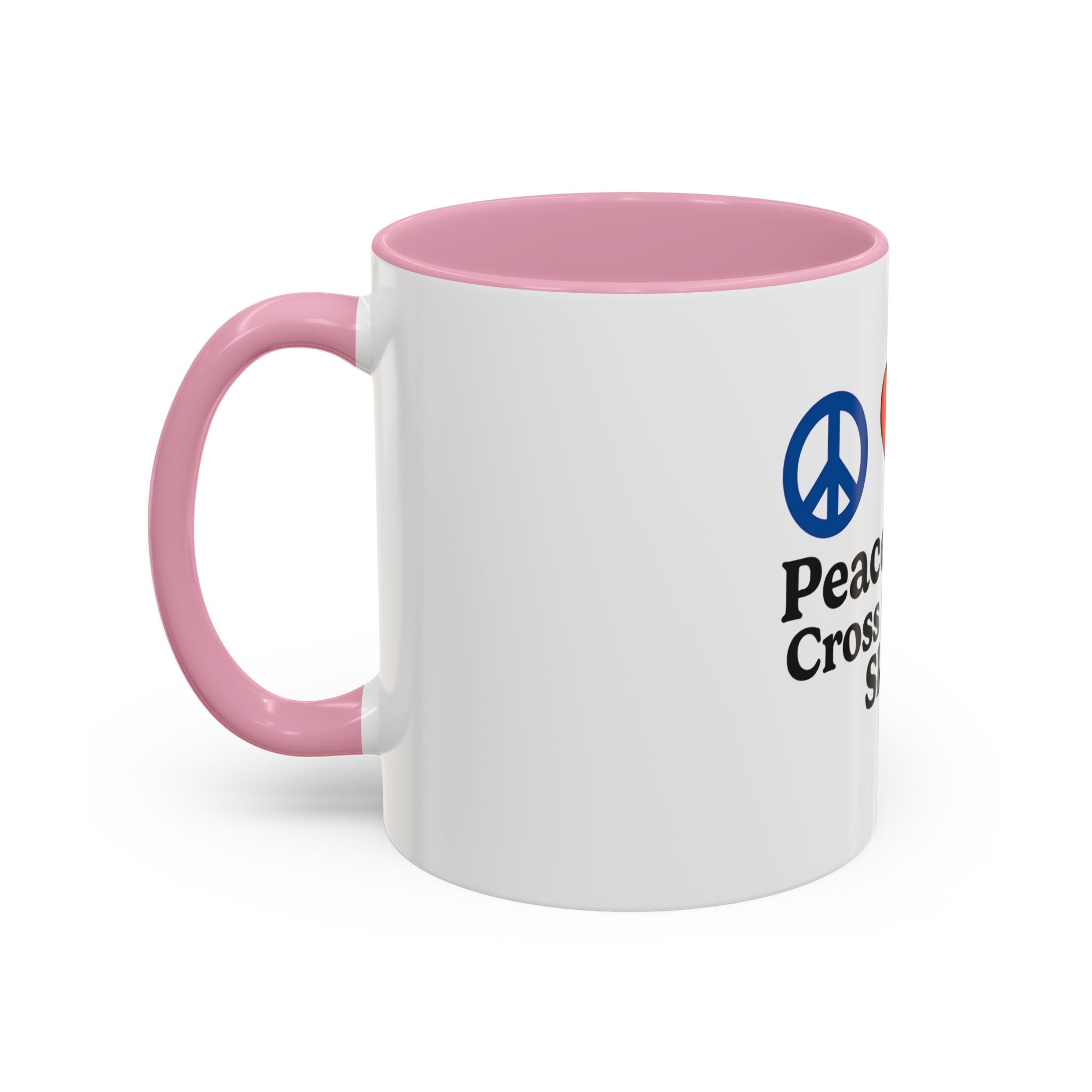 Peace, Love & Cross Country Skiing Mug