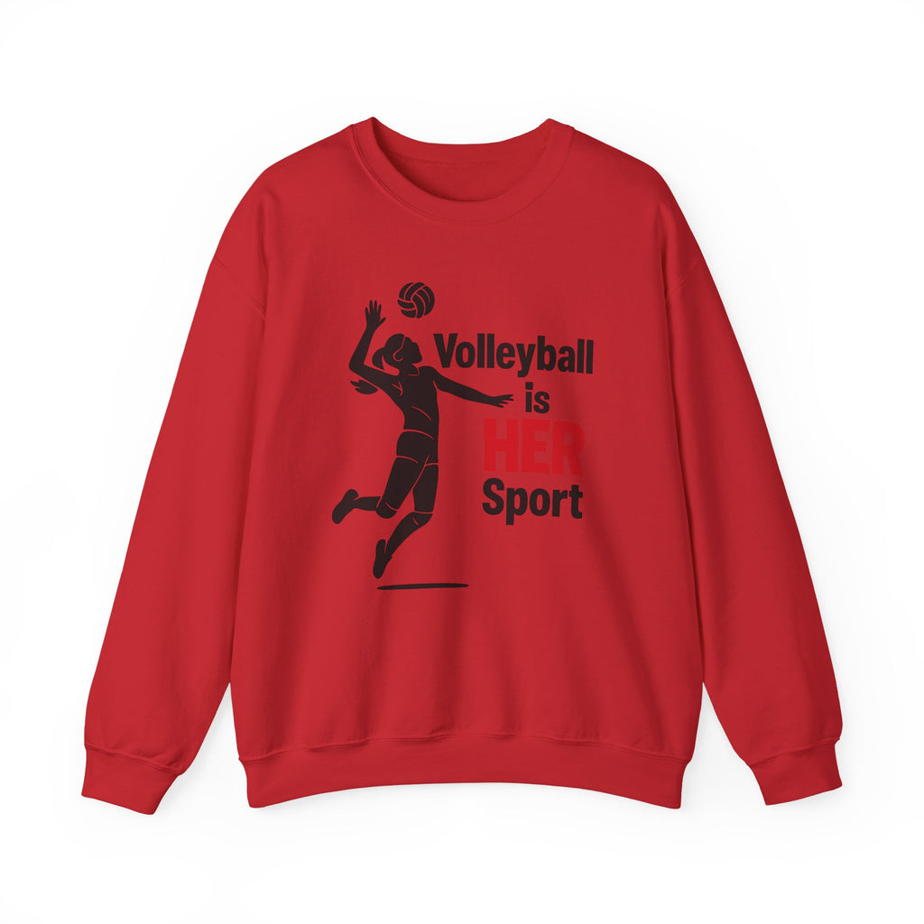 Volleyball Is Her Sport Sweatshirt, Unisex Crewneck