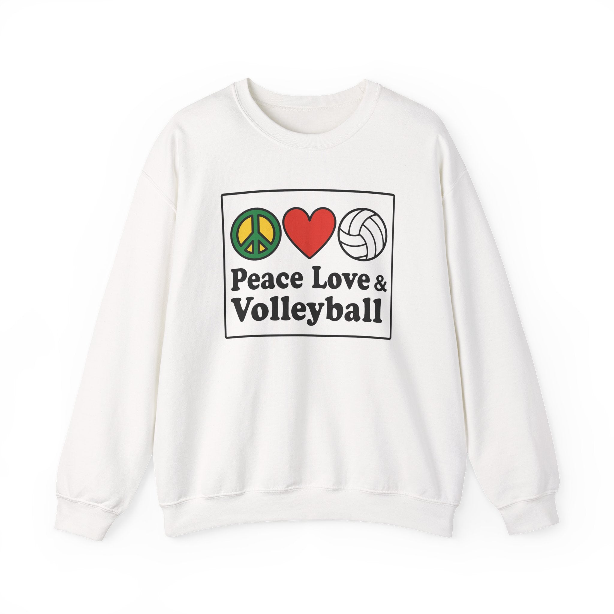 Peace Love Volleyball Crewneck Sweatshirt