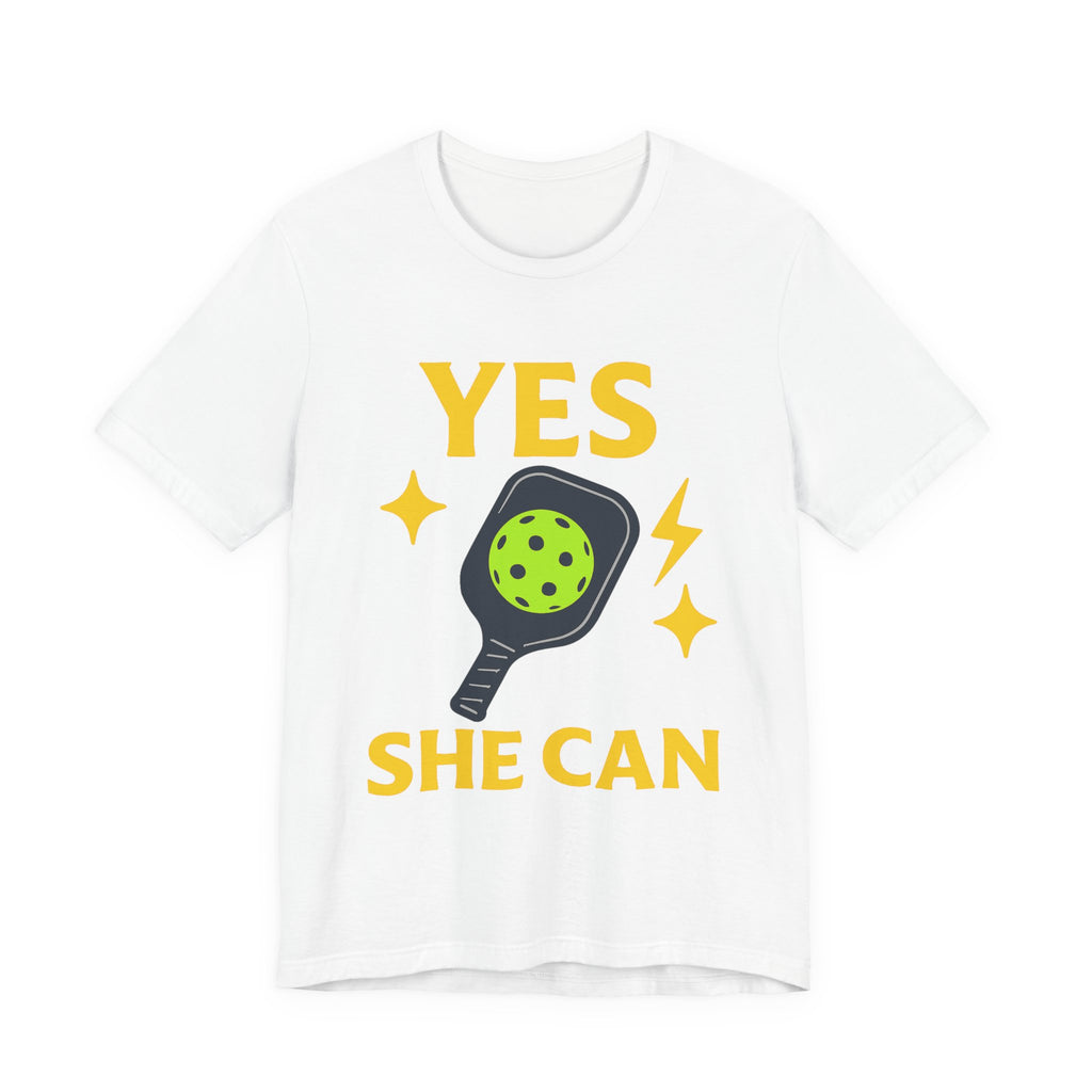 Yes, She Can Pickleball Unisex Tee
