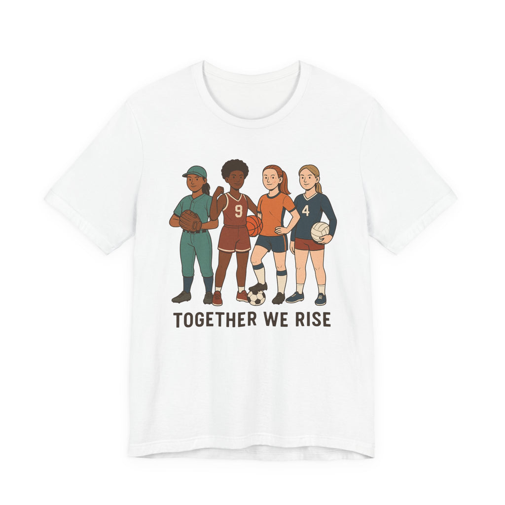 Empowering Together We Rise Tee | Unisex Jersey Short Sleeve T-Shirt
