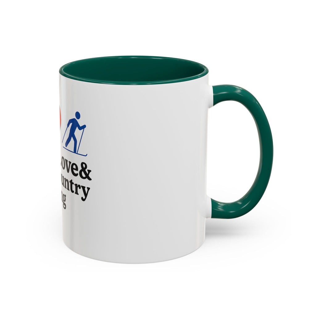 Peace, Love & Cross Country Skiing Mug