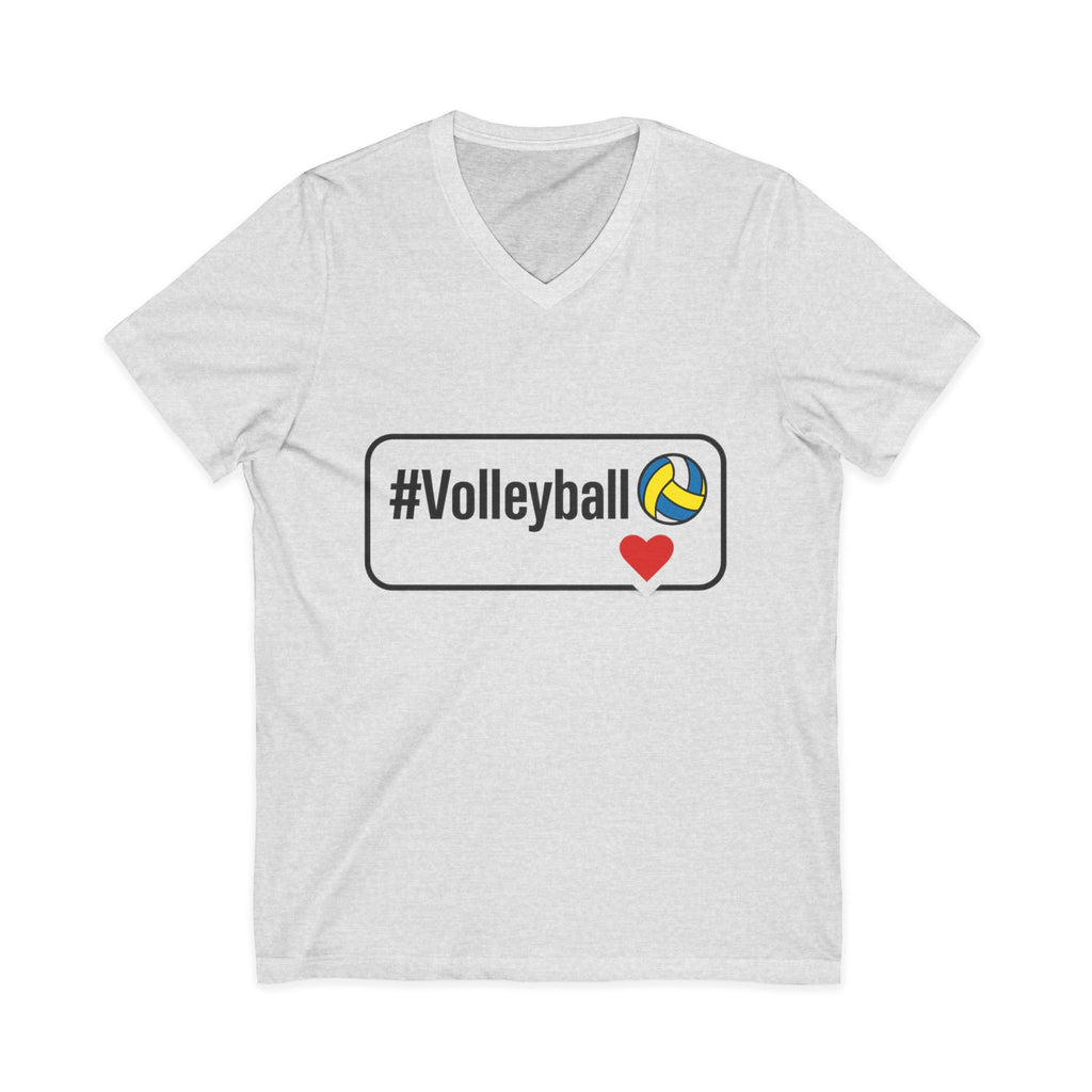 Unisex Volleyball V-Neck Tee - Love for the Game