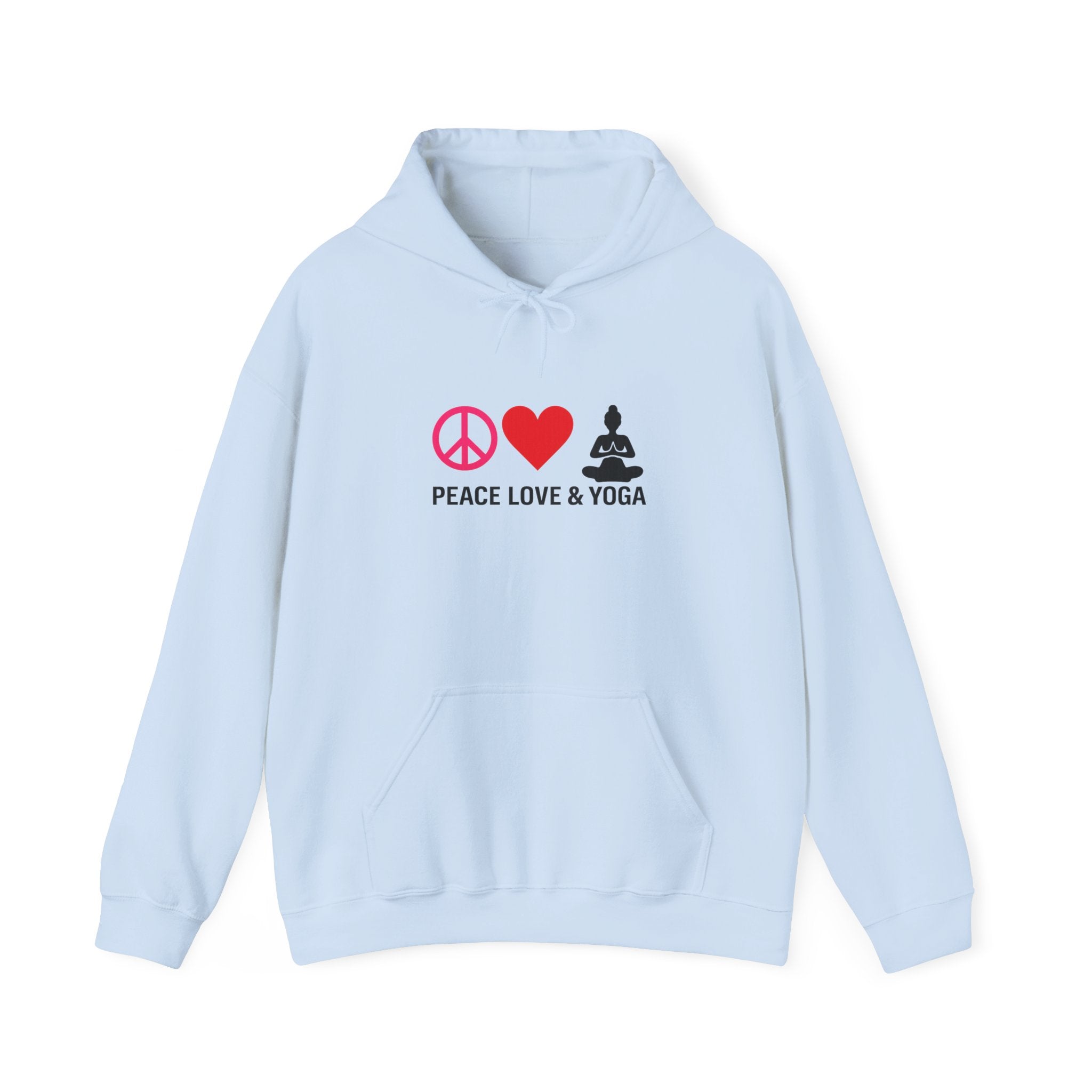 Peace Love & Yoga Hooded Sweatshirt – SportHER