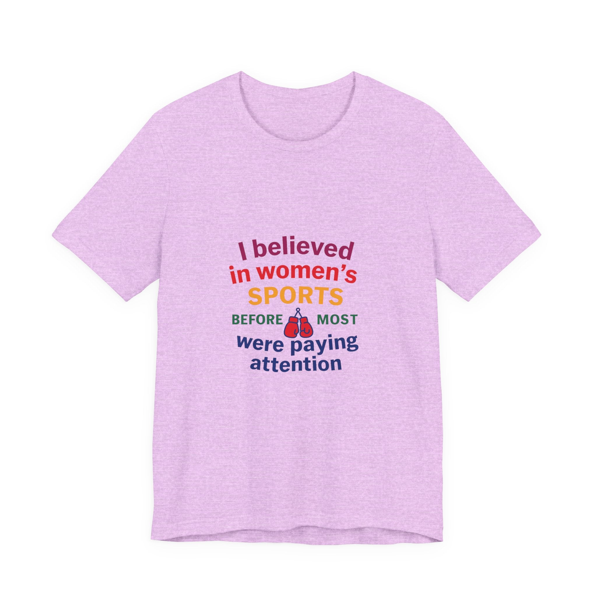 Women's Sports Believer Tee, Unisex Jersey Short Sleeve Tee