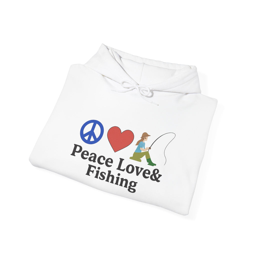 Peace Love & Fishing Hoodie