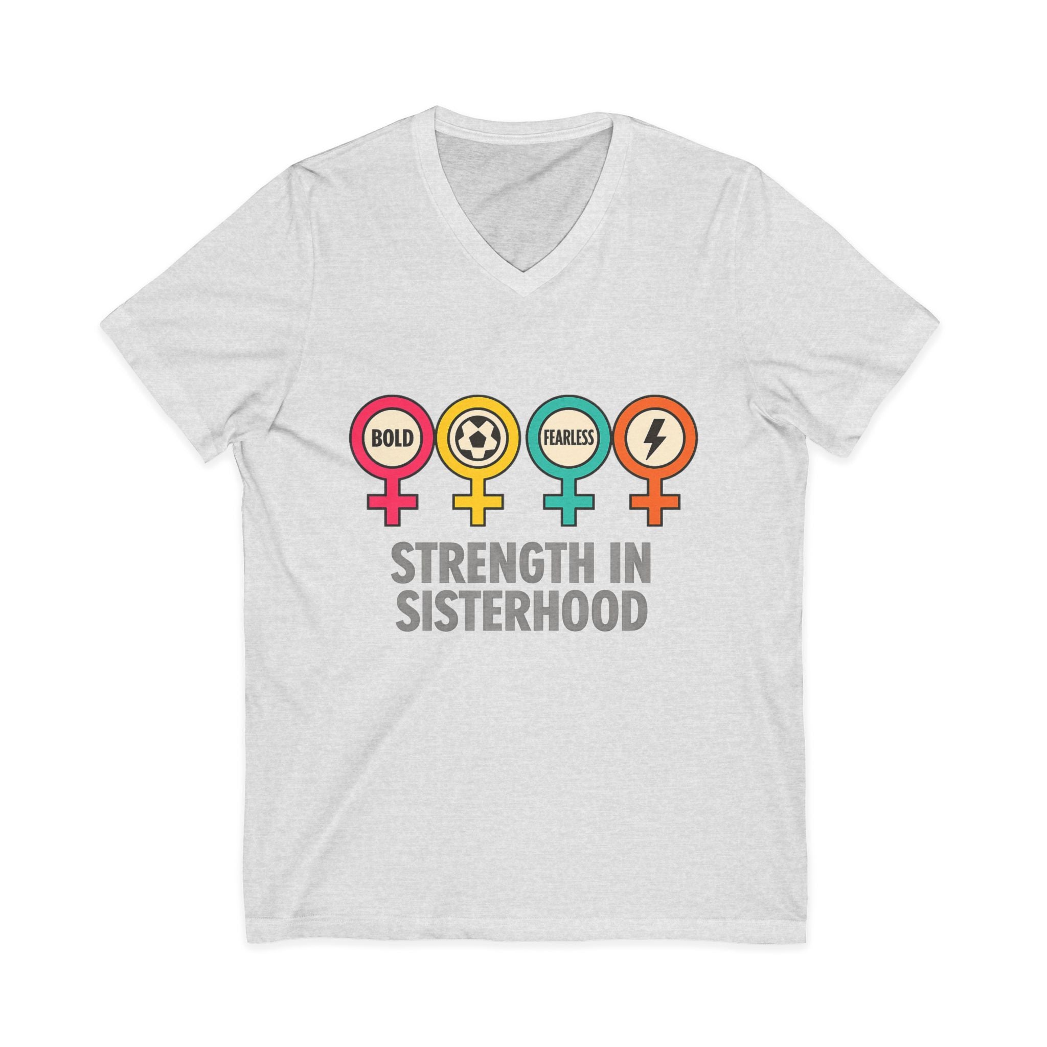 Empowerment V-Neck Tee: Strength in Sisterhood