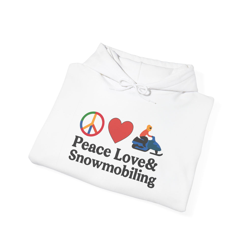 Peace Love & Snowmobiling Hoodie