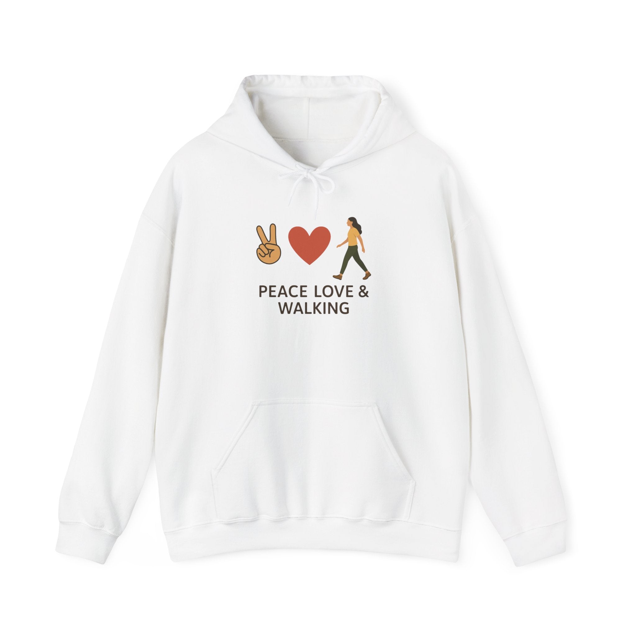 Peace Love & Walking Hoodie