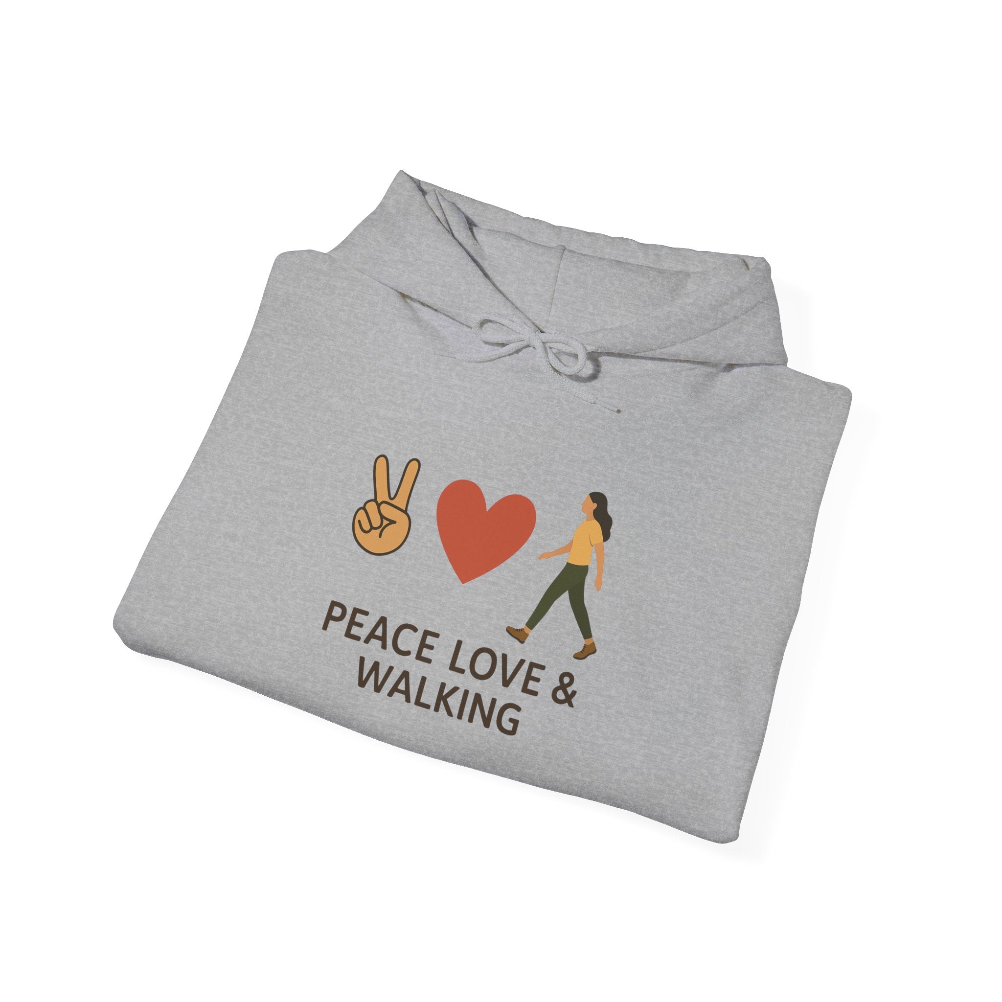 Peace Love & Walking Hoodie