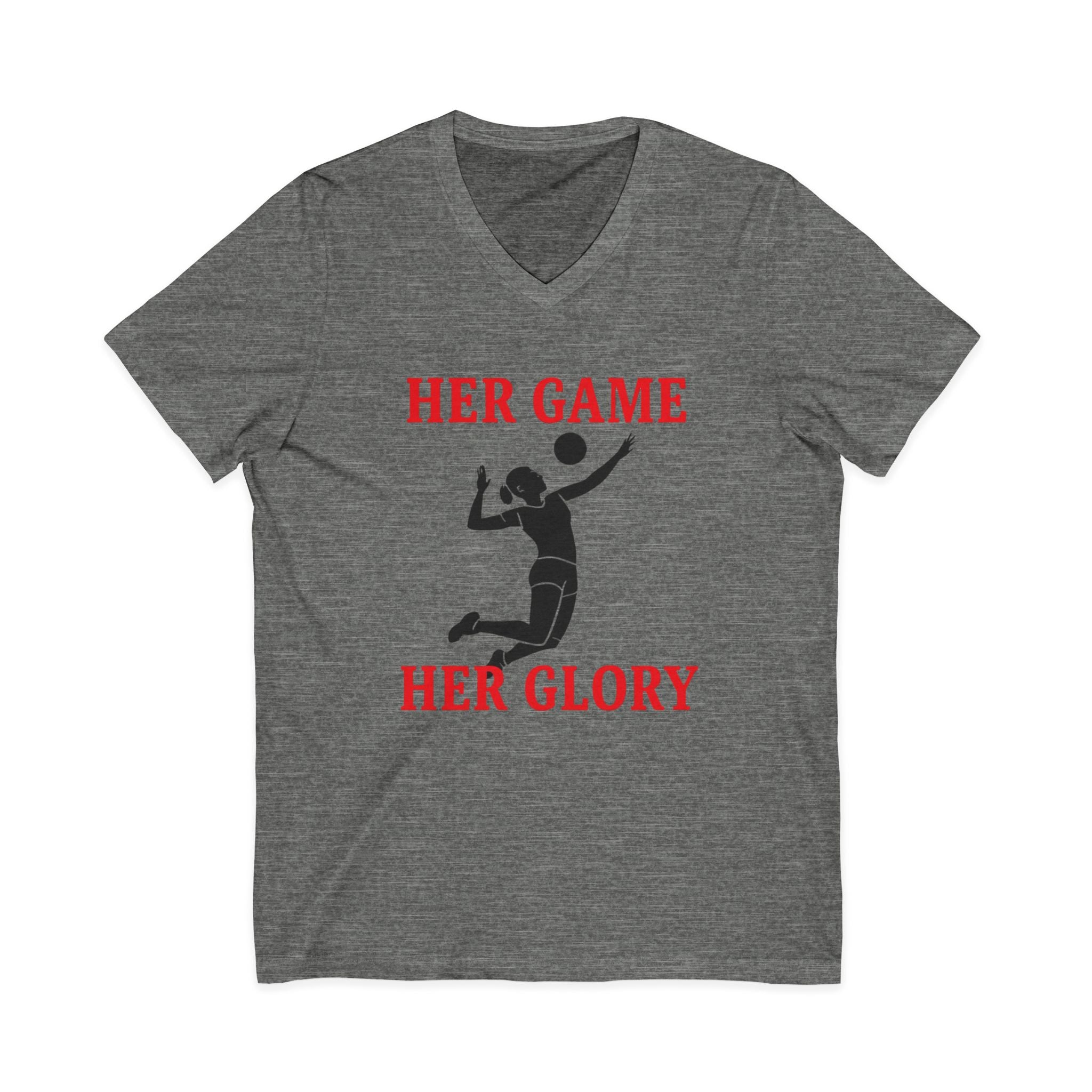 Empowering Volleyball Tee - Her Game, Her Glory