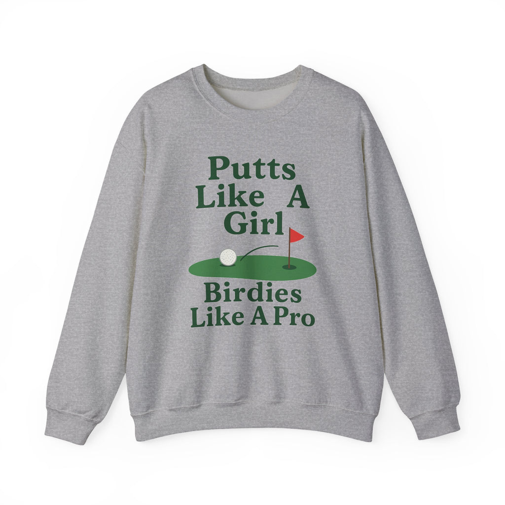 Putts Like A Girl Sweatshirt, Unisex Crewneck