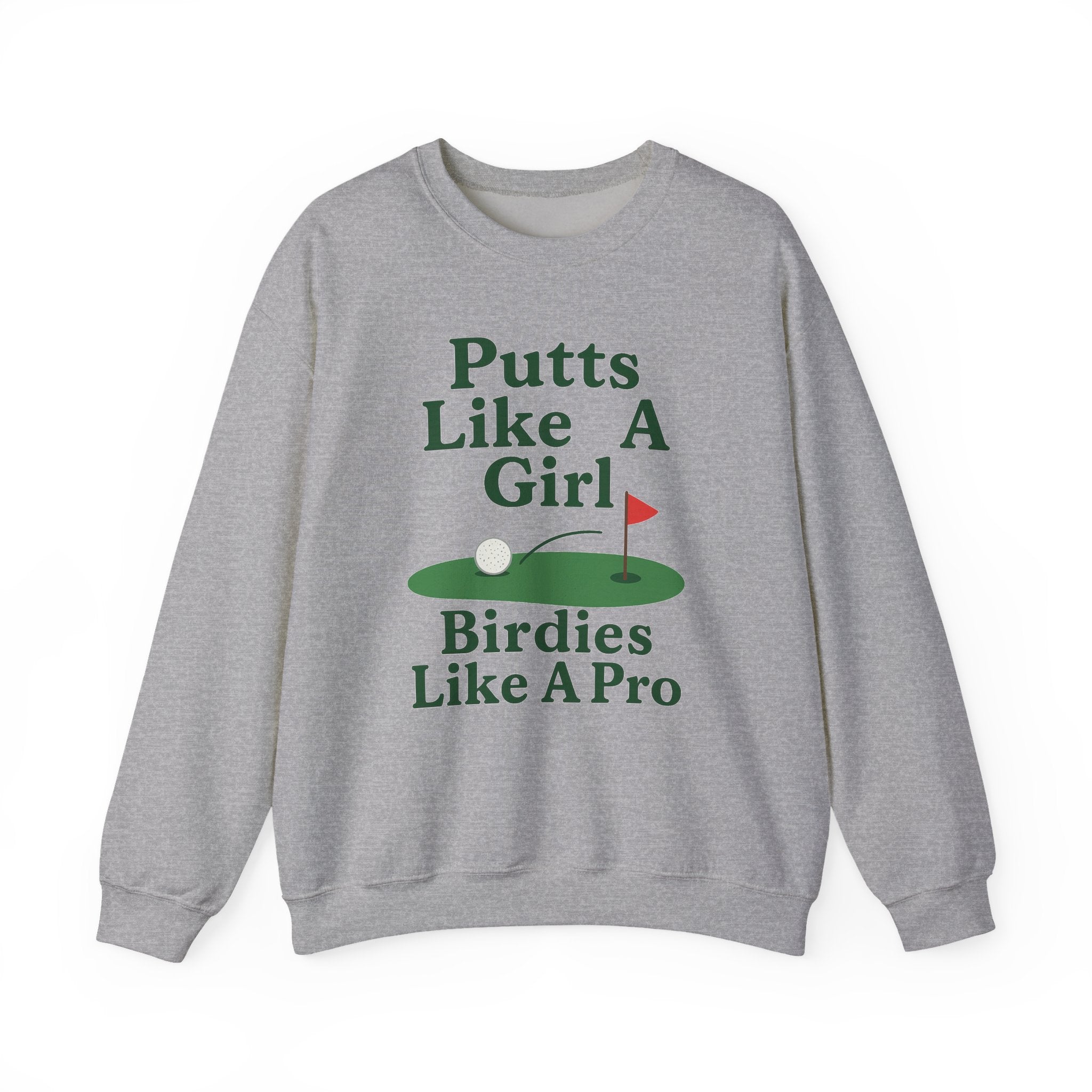 Putts Like A Girl Sweatshirt, Unisex Crewneck