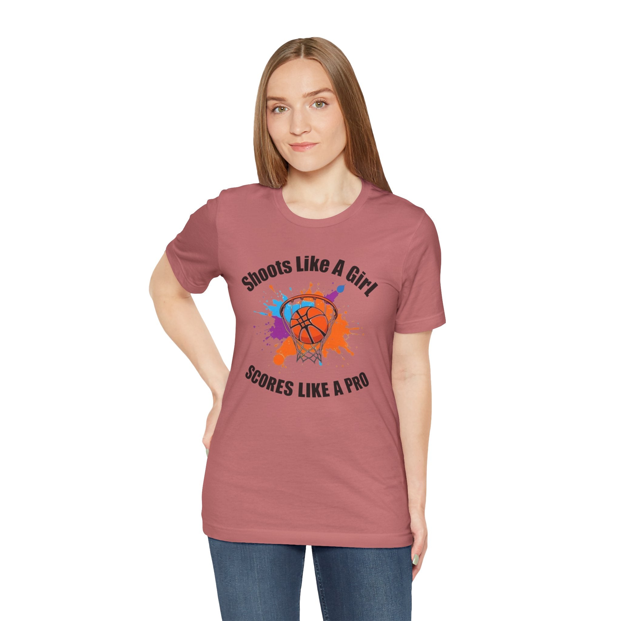 Basketball Pride Tee, Shoots Like A Girl
