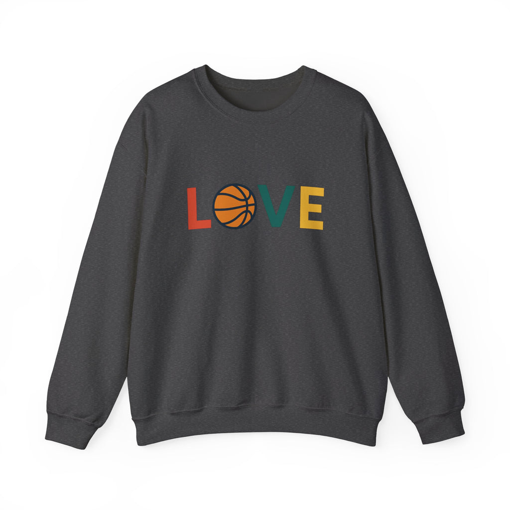 Love Basketball Sweatshirt, Unisex Crewneck