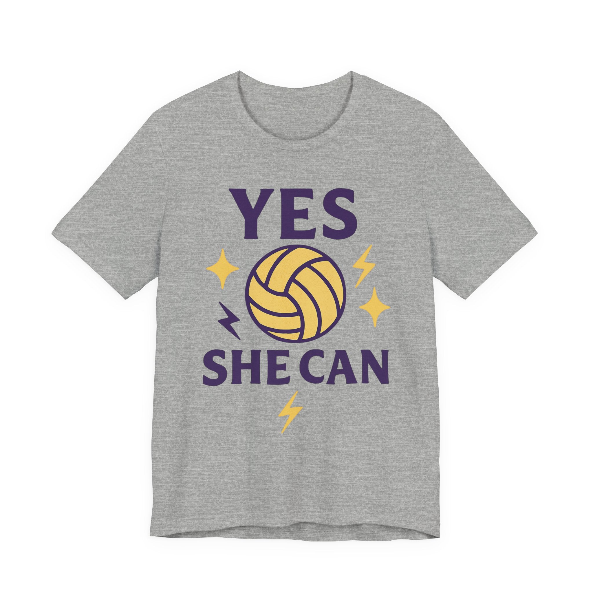 Yes, She Can Volleyball Unisex Tee