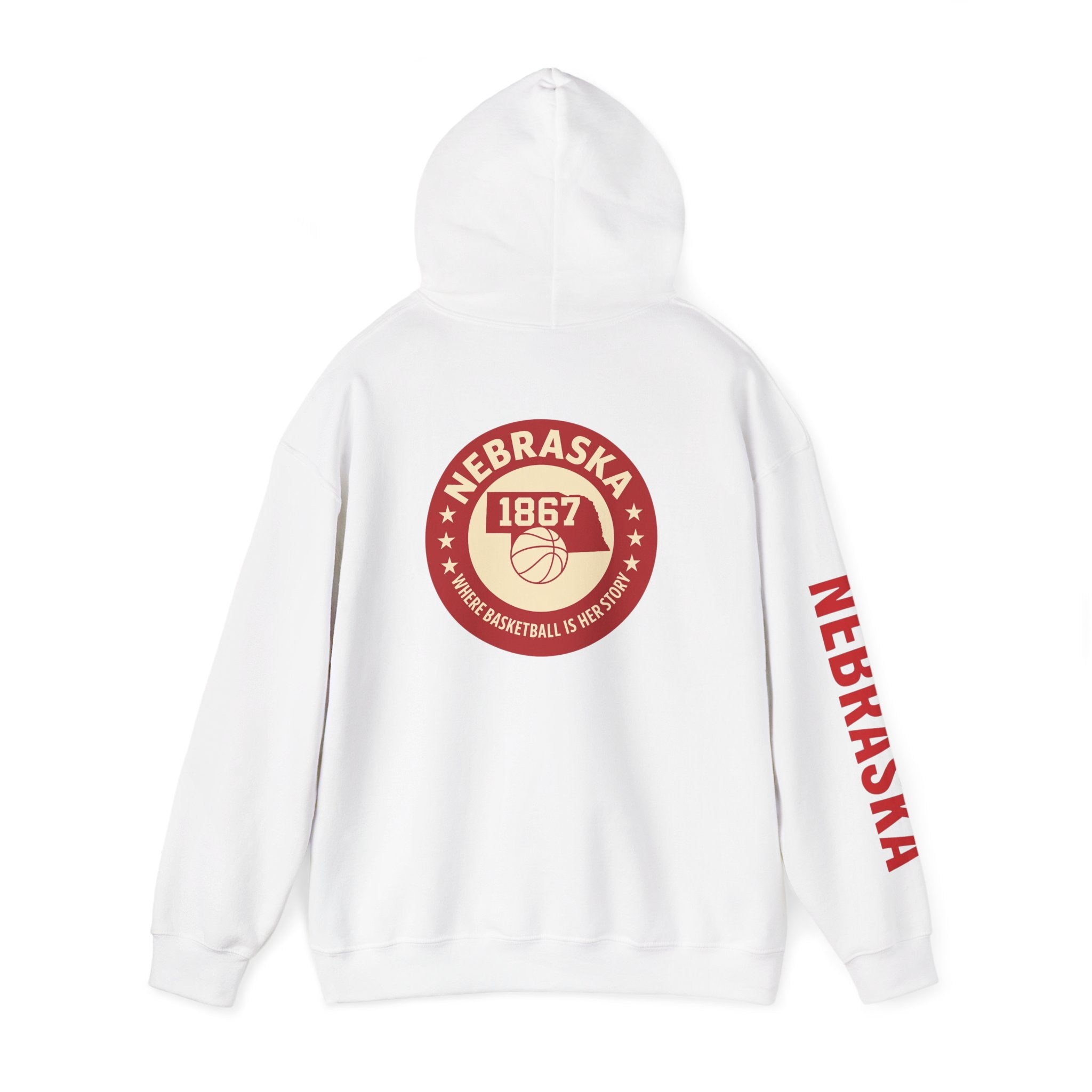 Nebraska 1867 Basketball Hoodie — Retro College Team Pullover