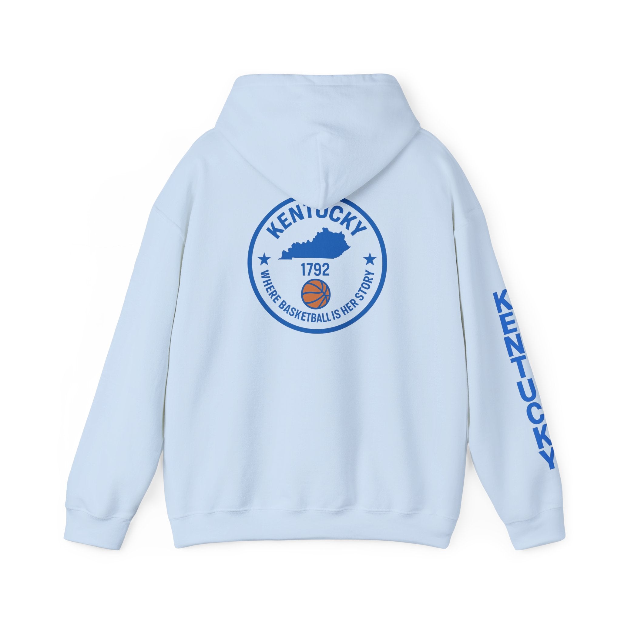 Kentucky Basketball Hoodie — "Where Basketball Is Way Bigger" State Seal Sweatshirt