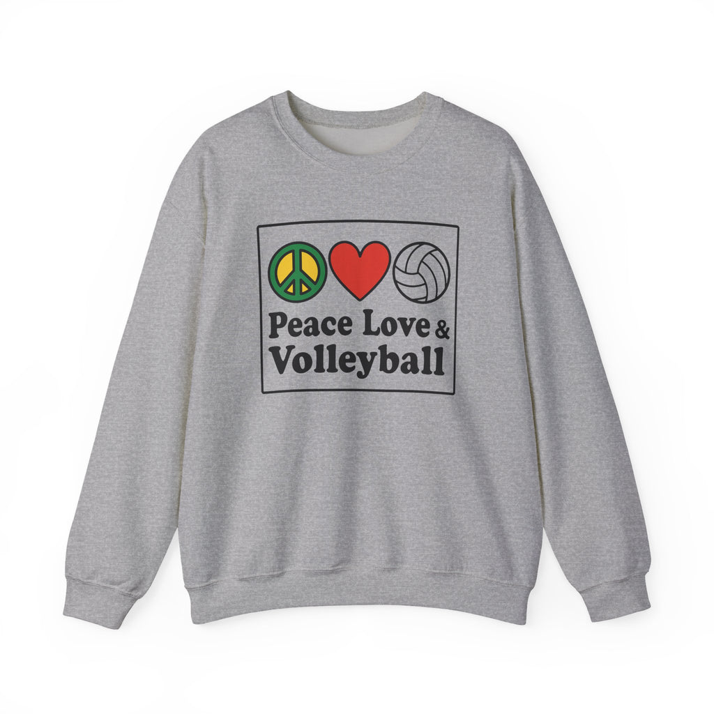 Peace Love Volleyball Crewneck Sweatshirt