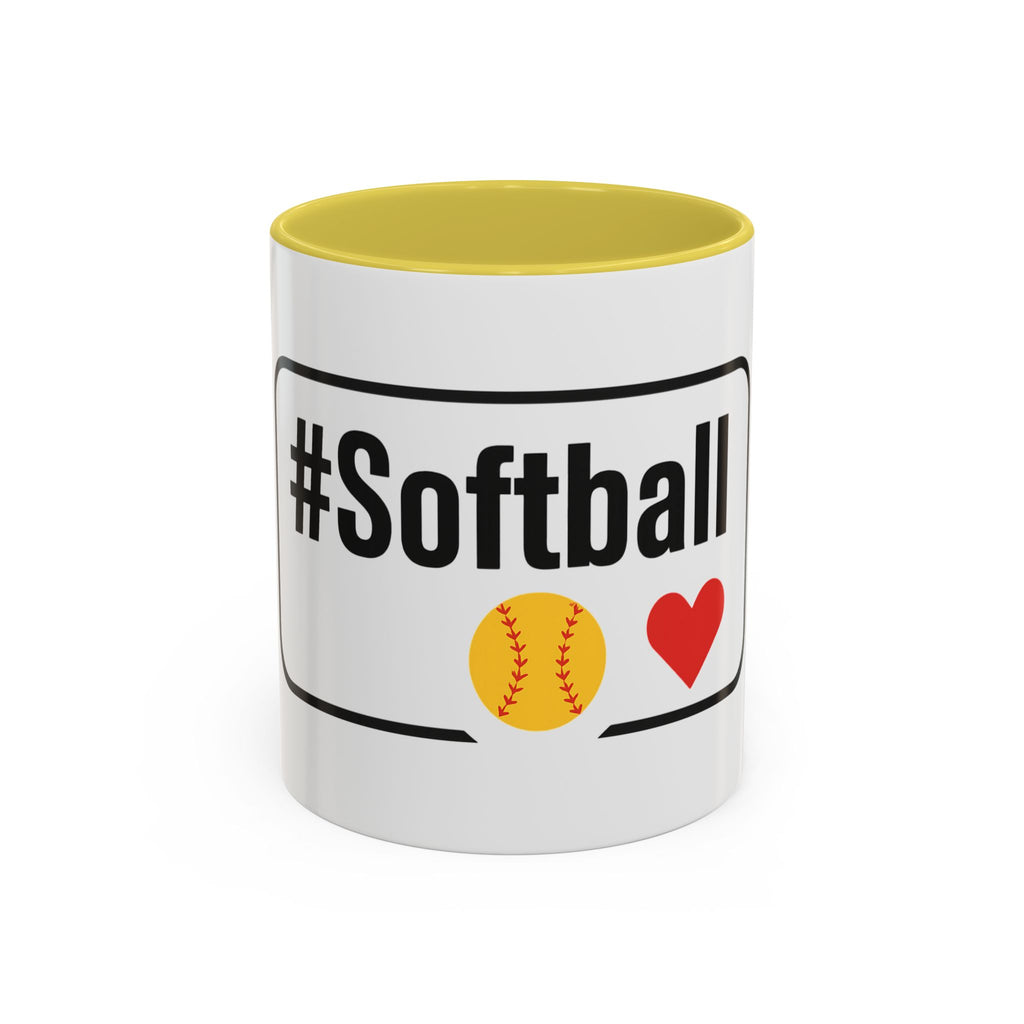 Softball Lover's Colorful Coffee Mug - 11oz & 15oz