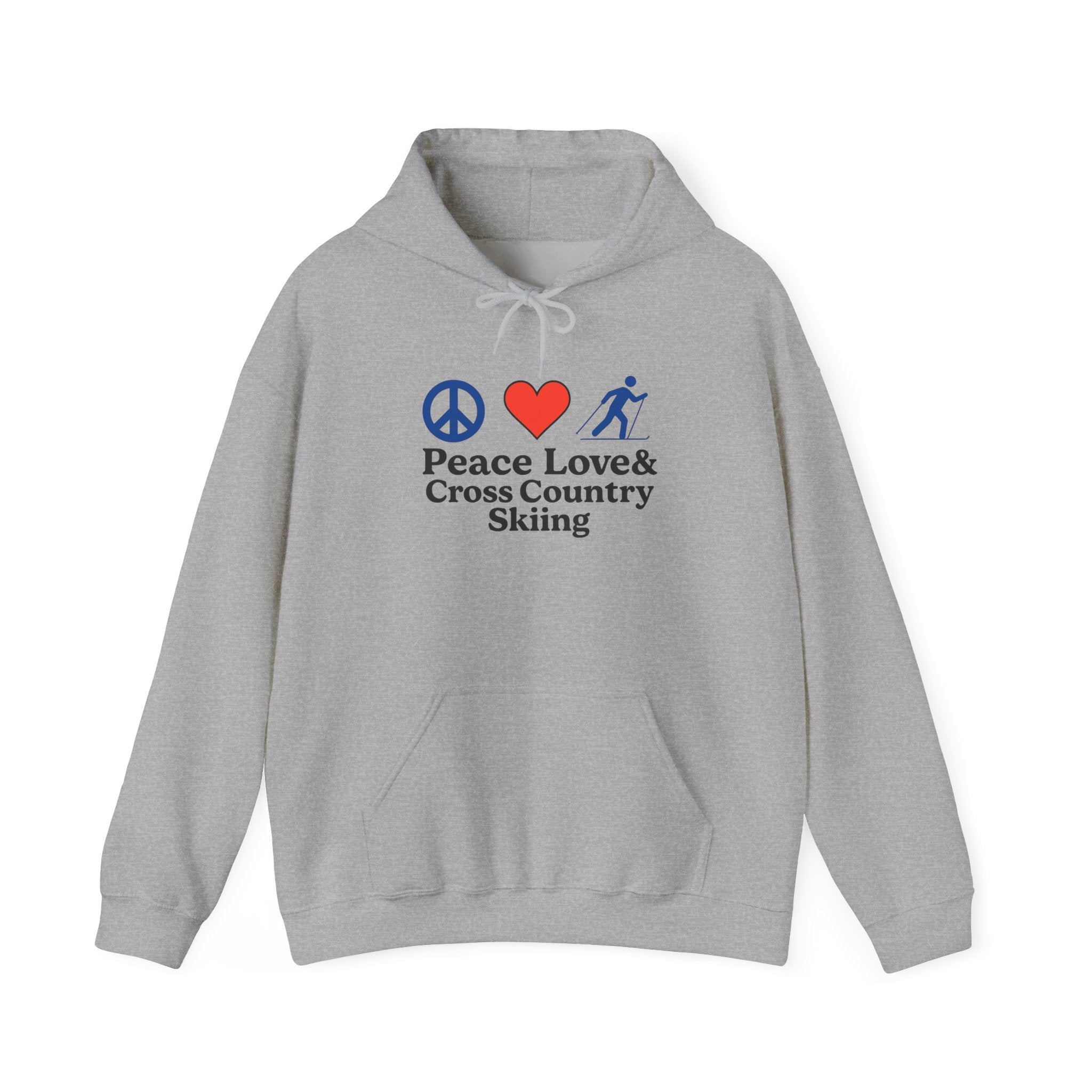 Peace Love & Cross Country Skiing Hoodie