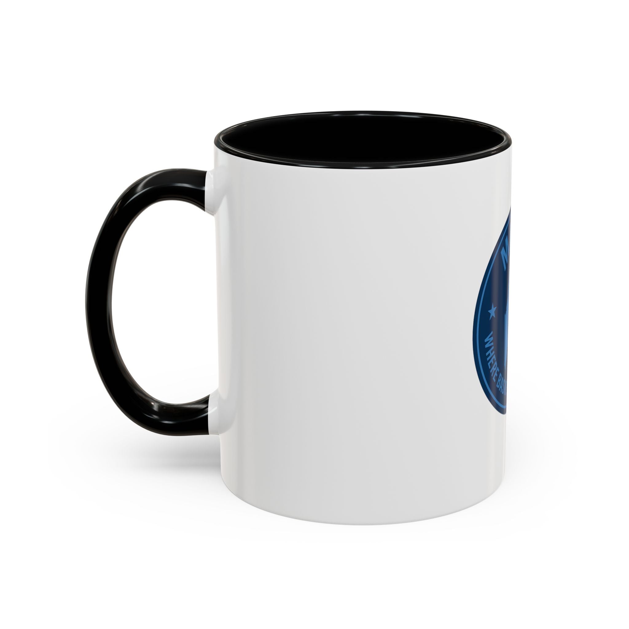 Maine Basketball Mug – 'Where Basketball Is Her Story' Accent Coffee Cup (11/15oz)