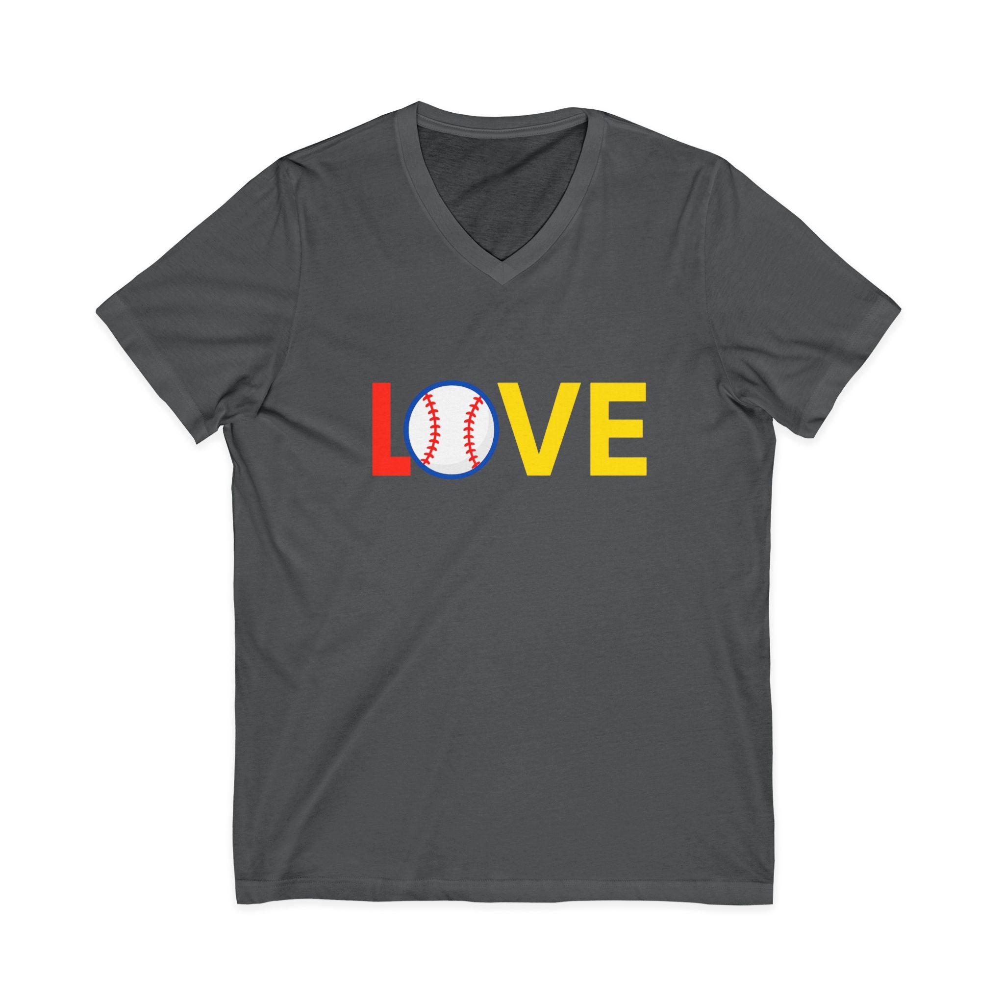 Baseball Love V-Neck Tee for Sports Fans