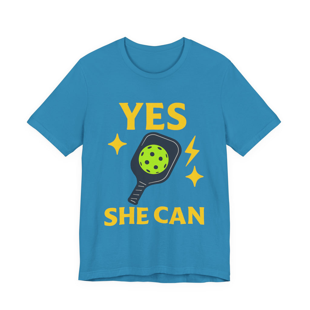 Yes, She Can Pickleball Unisex Tee