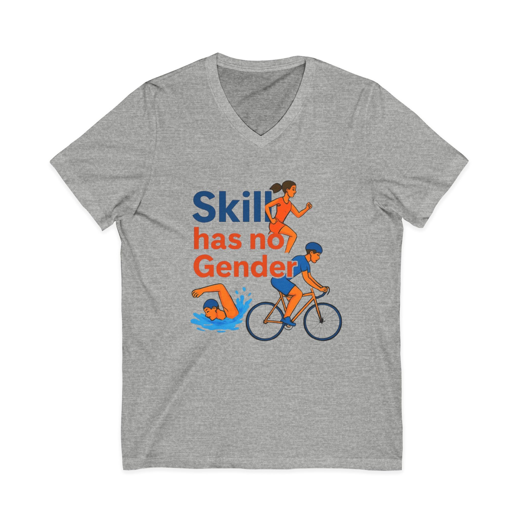 Skill Has No Gender V-Neck Tee