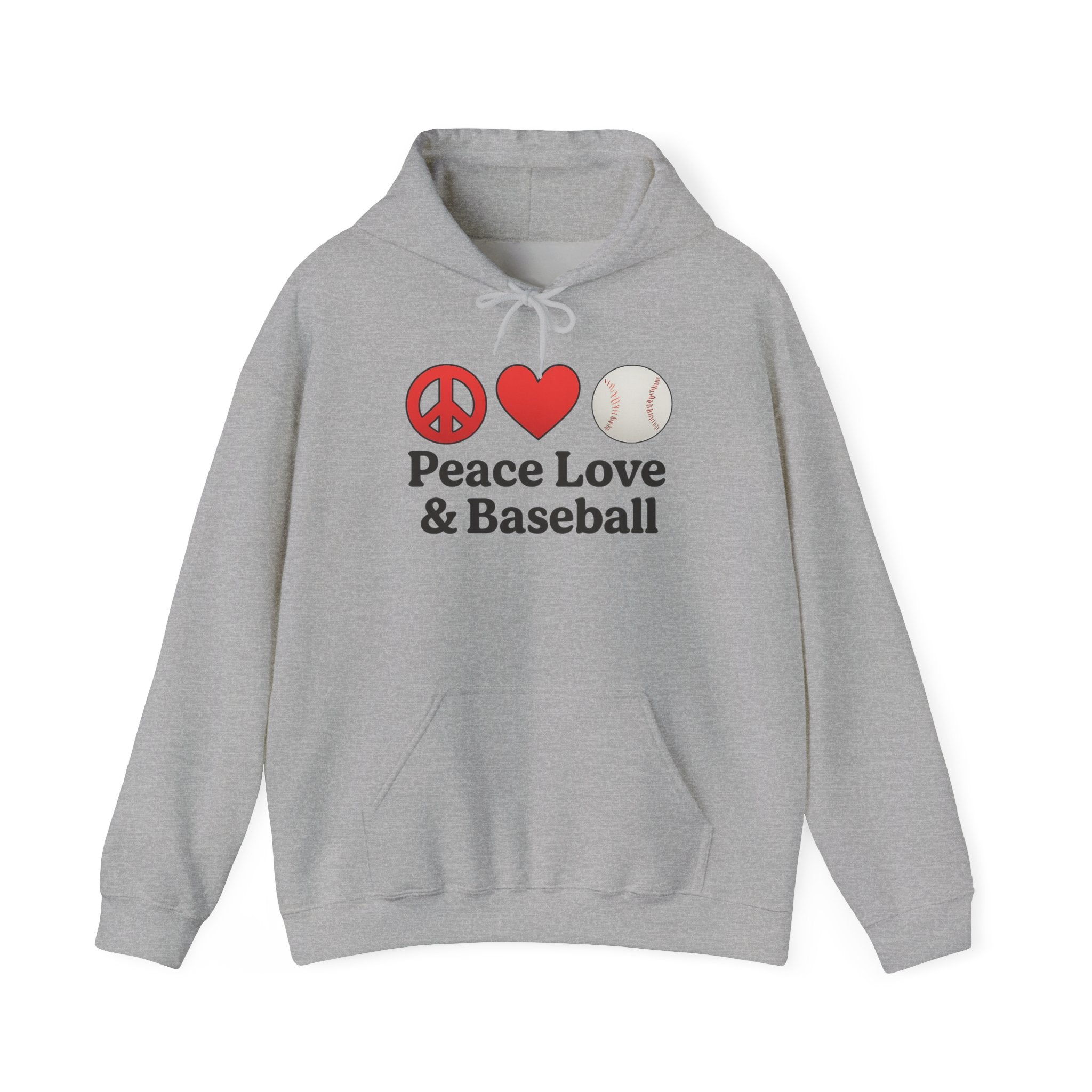 Peace Love & Baseball Hoodie